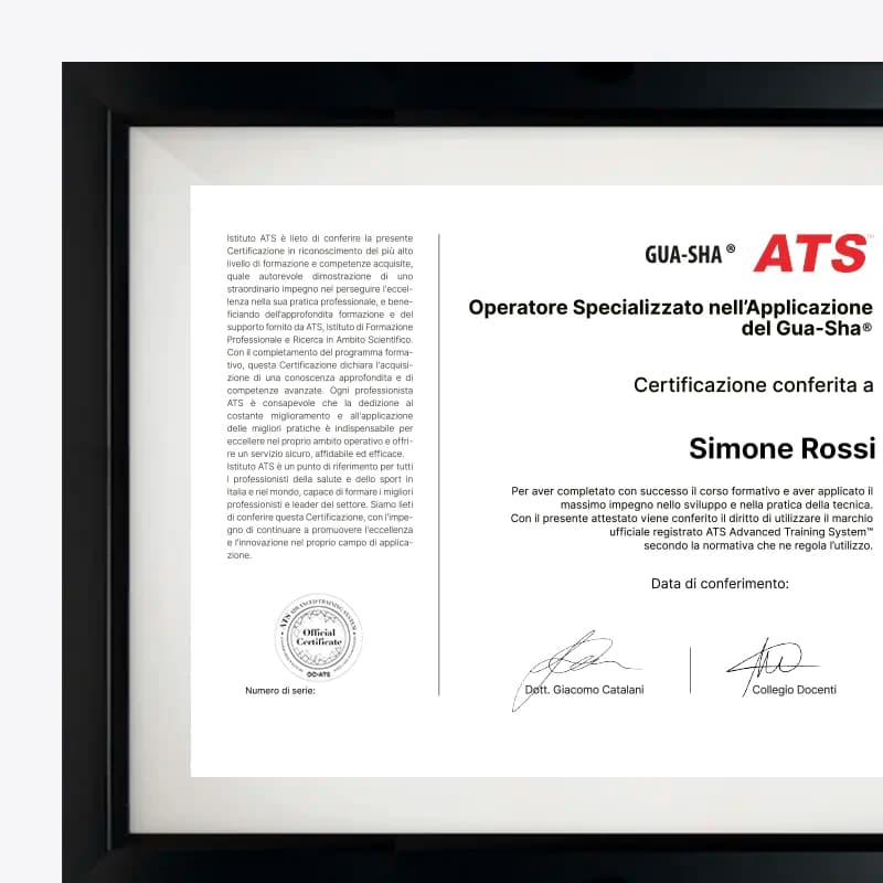Certificazione Formazione Gua-Sha
