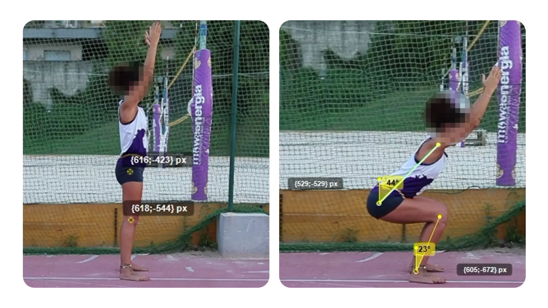 esempi di video analisi dello squat test