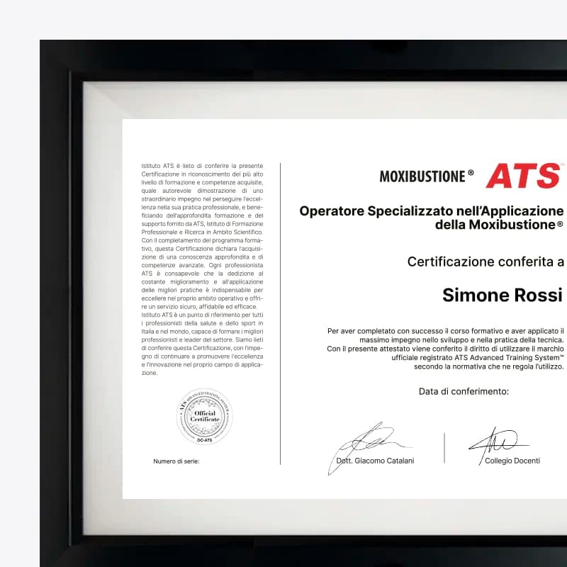 Certificazione Formazione Moxibustione